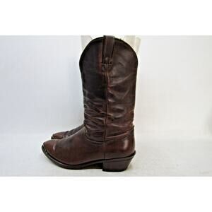 Code West Mens Size 10 EE Brown Leather Slouch Cowboy Western Boots